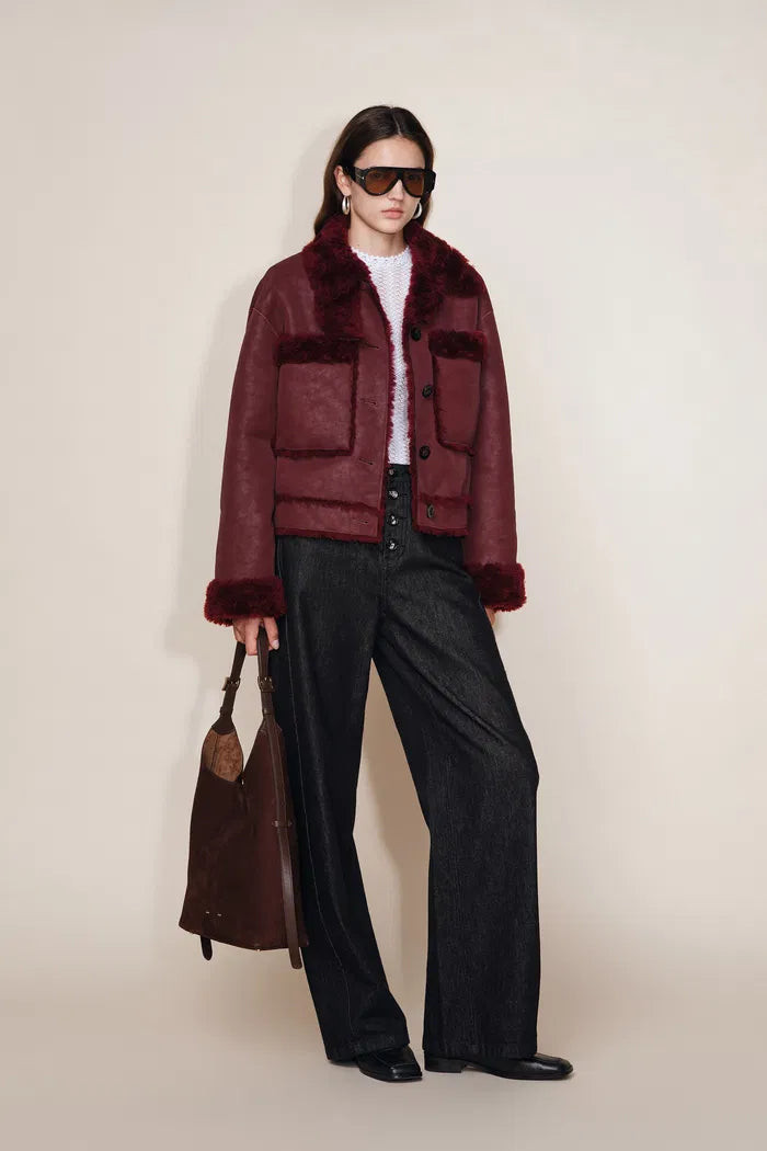 Maestrale Coat in Faux Shearling | Fabrique