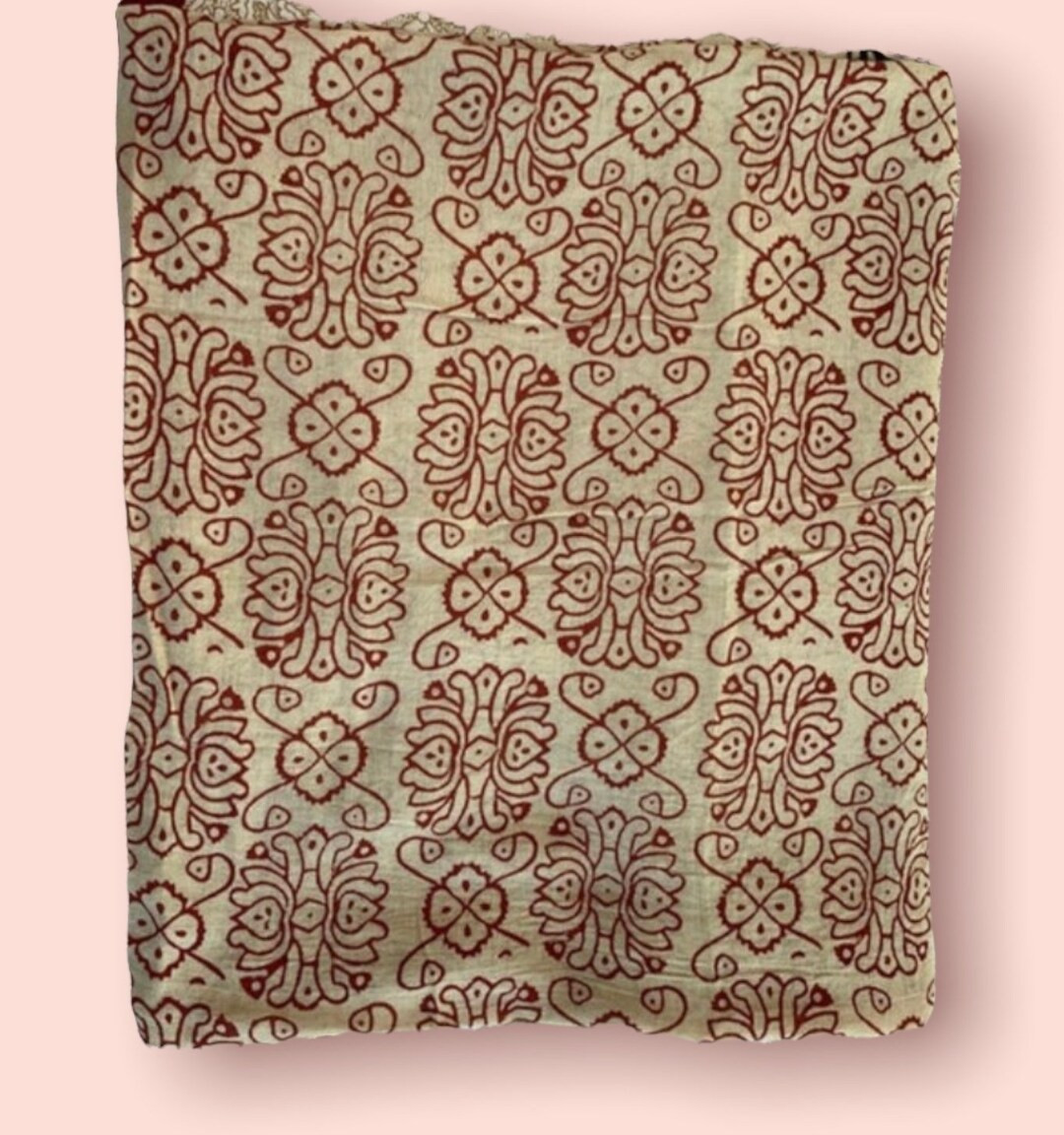 Hand Block Printed Handloomed Linen Running Fabric for Home Decor-upholstery/pillow Making/cushio... | Etsy (US)