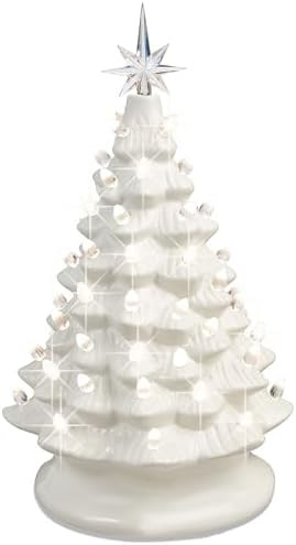 Best Choice Products 15in Ceramic Christmas Tree, Pre-lit Hand-Painted Tabletop Holiday Tree, 2 S... | Amazon (US)