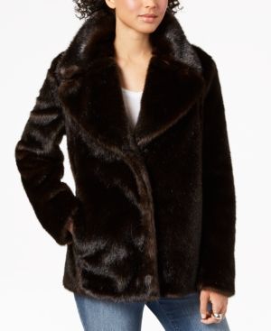 Kendall + Kylie Faux-Fur Peacoat | Macys (US)