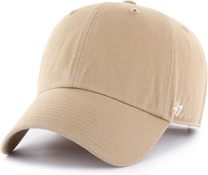47 Brand Clean Up Blank Dad Hat - Khaki | Adjustable | Amazon (US)