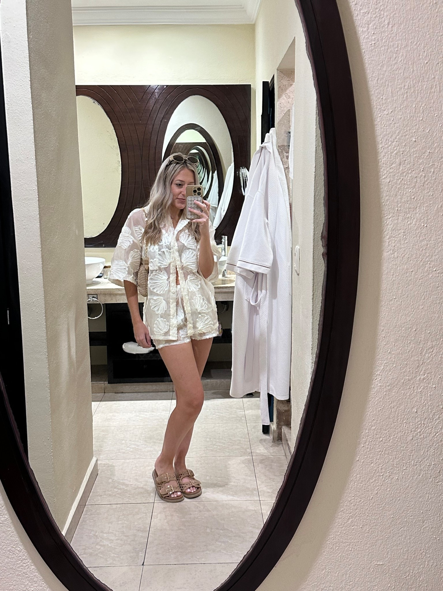 What I wore in Playa del Carmen Day 2 — I could not love this matching swim cover up more! So unique and super chic! Most is on sale and several styles to choose from!

Vacation outfit Inspo
Resort wear
Cruise outfit
Swim coverup
Swimwear
Matching set

#LTKSwim #LTKOver40 #LTKSeasonal
