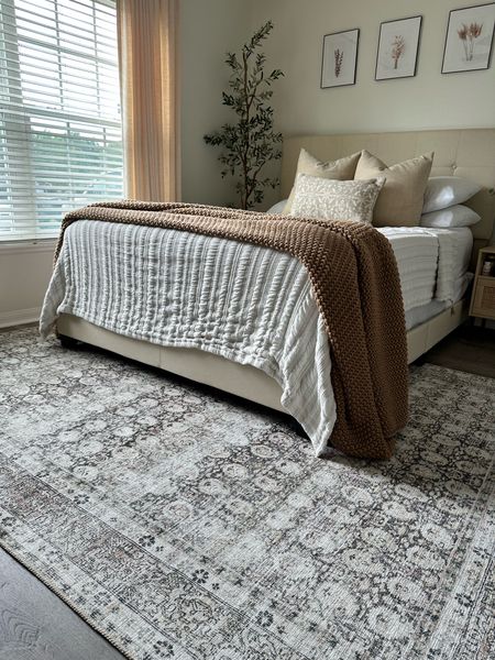 Loving this new rug from livabliss in this bedroom! Currently on sale! 

#LTKHome #LTKSaleAlert