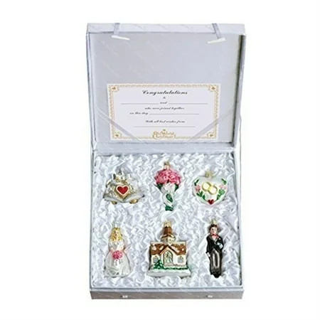Old World Christmas Wedding Collection Ornament Box Set | Walmart (US)