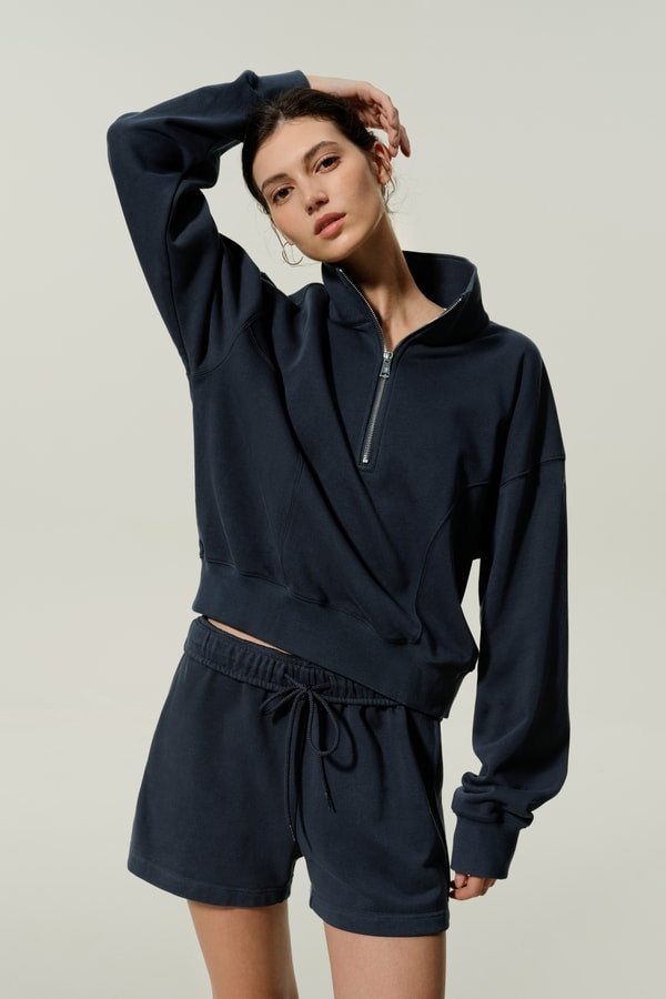Heirloom '89 Half-Zip Pullover | LILYSILK