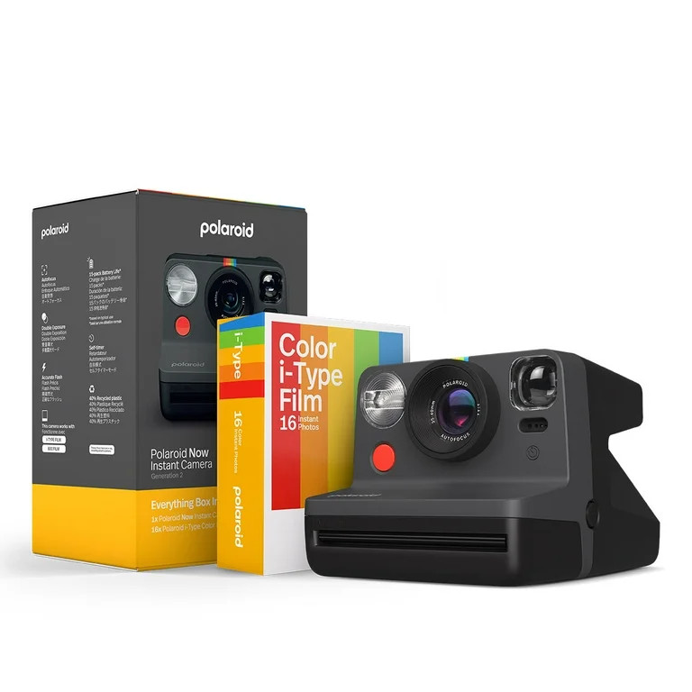 Polaroid Everything Box with Now Instant Camera and Double Pack of Color i-Type Film - Generation... | Walmart (US)