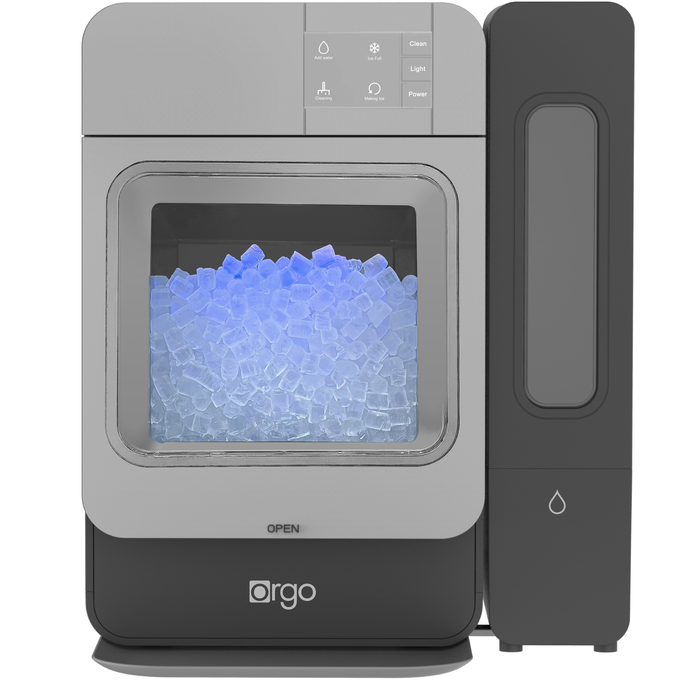Orgo Products The Sonic Countertop Ice Maker, Nugget Ice Types, 33 lbs of Ice, Charcoal | Walmart (US)