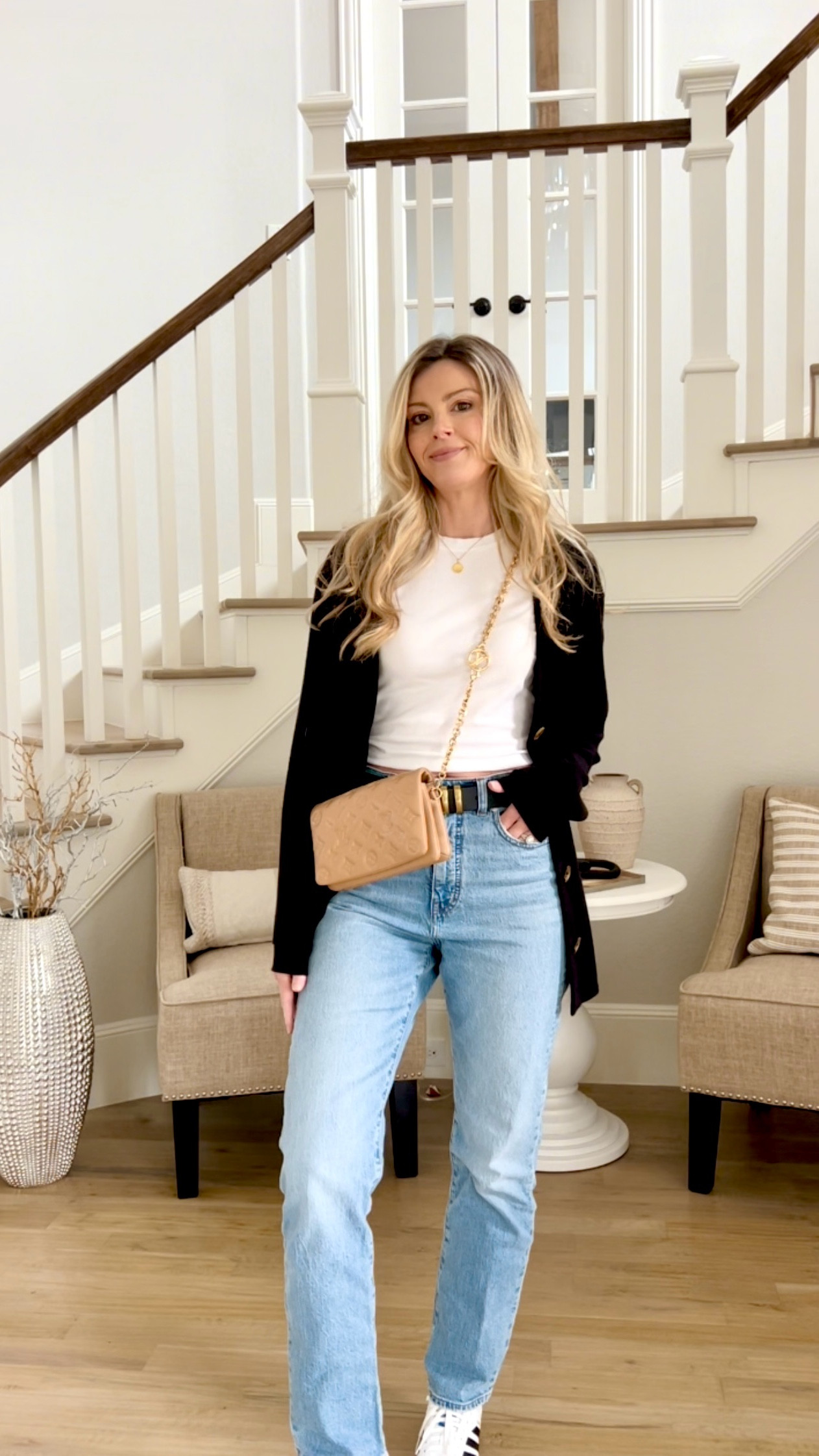 Outfit in motion 🖤🤍👖✨
Linking everything on LTK
.
.
.
.
.
#cardigan #sambas #louisvuitton #outfitshare #outfitinmotion #madewell #lvbags #quince #hollythehousewife #outfitstyling #fashionreels #fashionreelscreator #classicstyle #straightlegjeans #easyoutfitideas #zara #whatiworetoday #dailylooks #ootdstyles #ootdstyle #outfitsharing #everydayoutfits #jeansoutfit #cardigans #cardiganstyle #cardiganoutfit 

#LTKOver40 #LTKWatchNow #LTKItBag