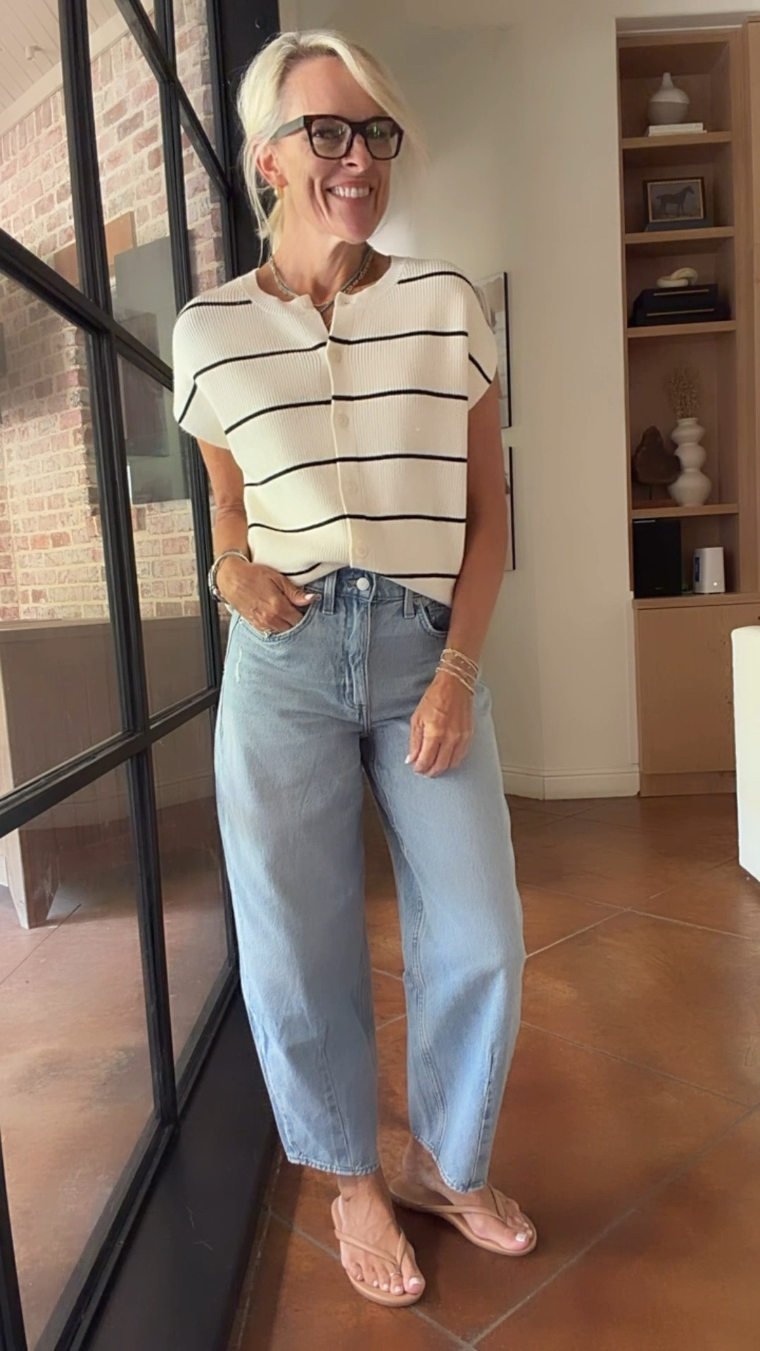 Aggressive table summer finds that keep you cool. And are so affordable. Don’t miss the target denim. They are all. SO GOOD!! 

Cream sweater - sized up to a medium 
All others true to size 

@Target @Quince
