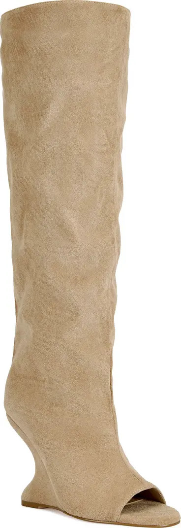 Vincent Knee High Open Toe Boot (Women) | Nordstrom