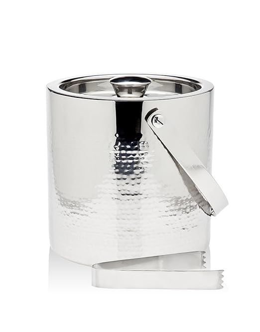 Godinger Silver Art Hammered Double Wall Ice Bucket W/tong | Amazon (US)