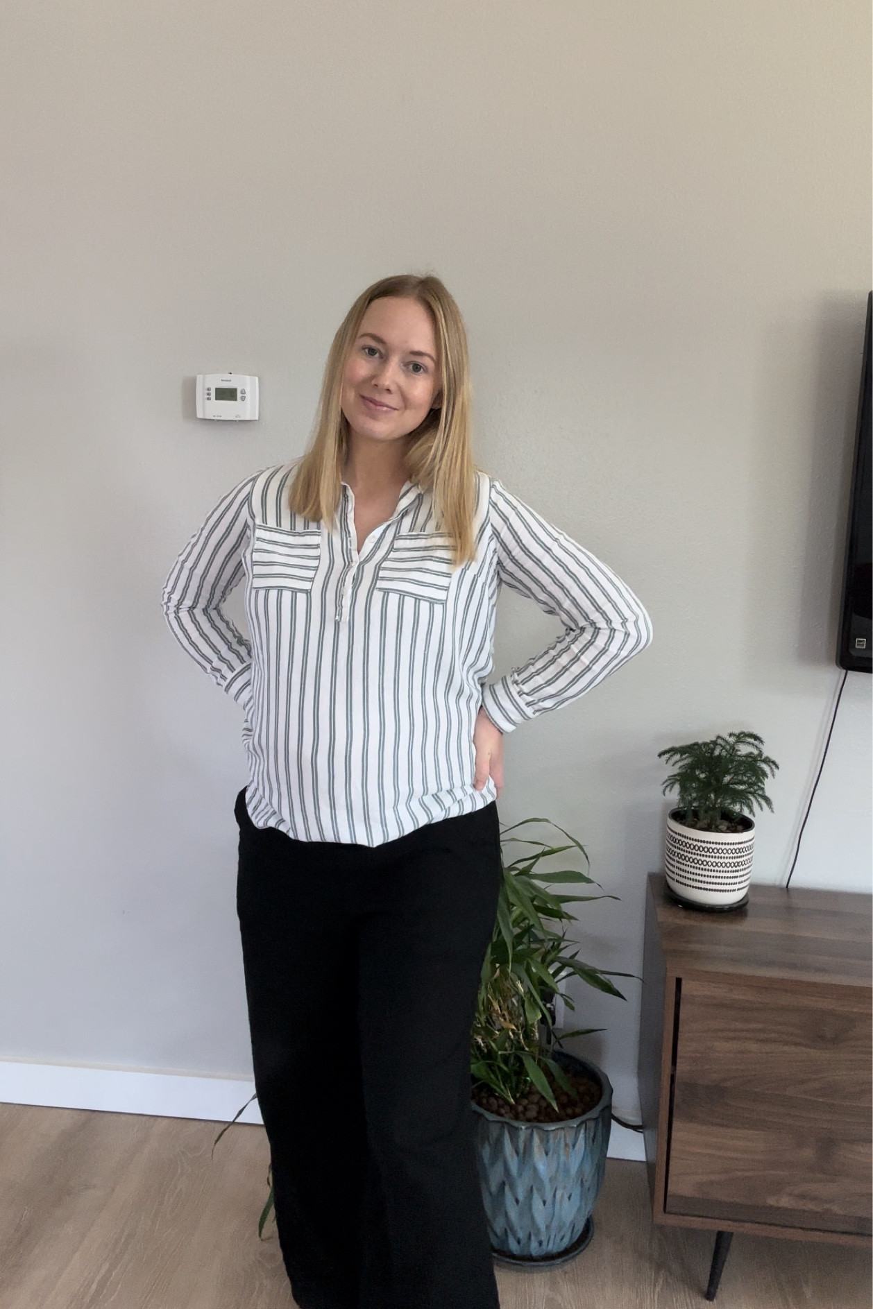 Linen is the key to staying comfortable this summer especially while being pregnant. These wide leg linen pants are bump friendly. I am usually a small and sized up to a medium.

#LTKBump #LTKxelfCosmetics #LTKSeasonal