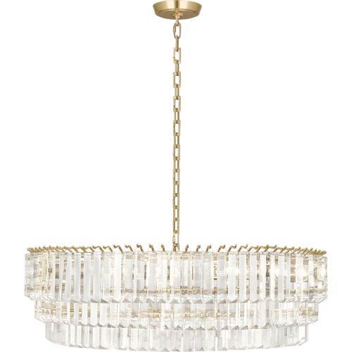 Robert Abbey Spectrum Modern Brass Six Light Chandelier 1919 | Bellacor | Bellacor