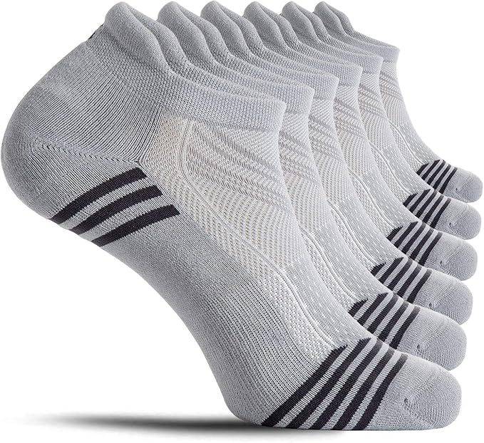 CelerSport Ankle Running Socks for Men and Women Low Cut Athletic Sports Socks(6 Pairs) | Amazon (US)