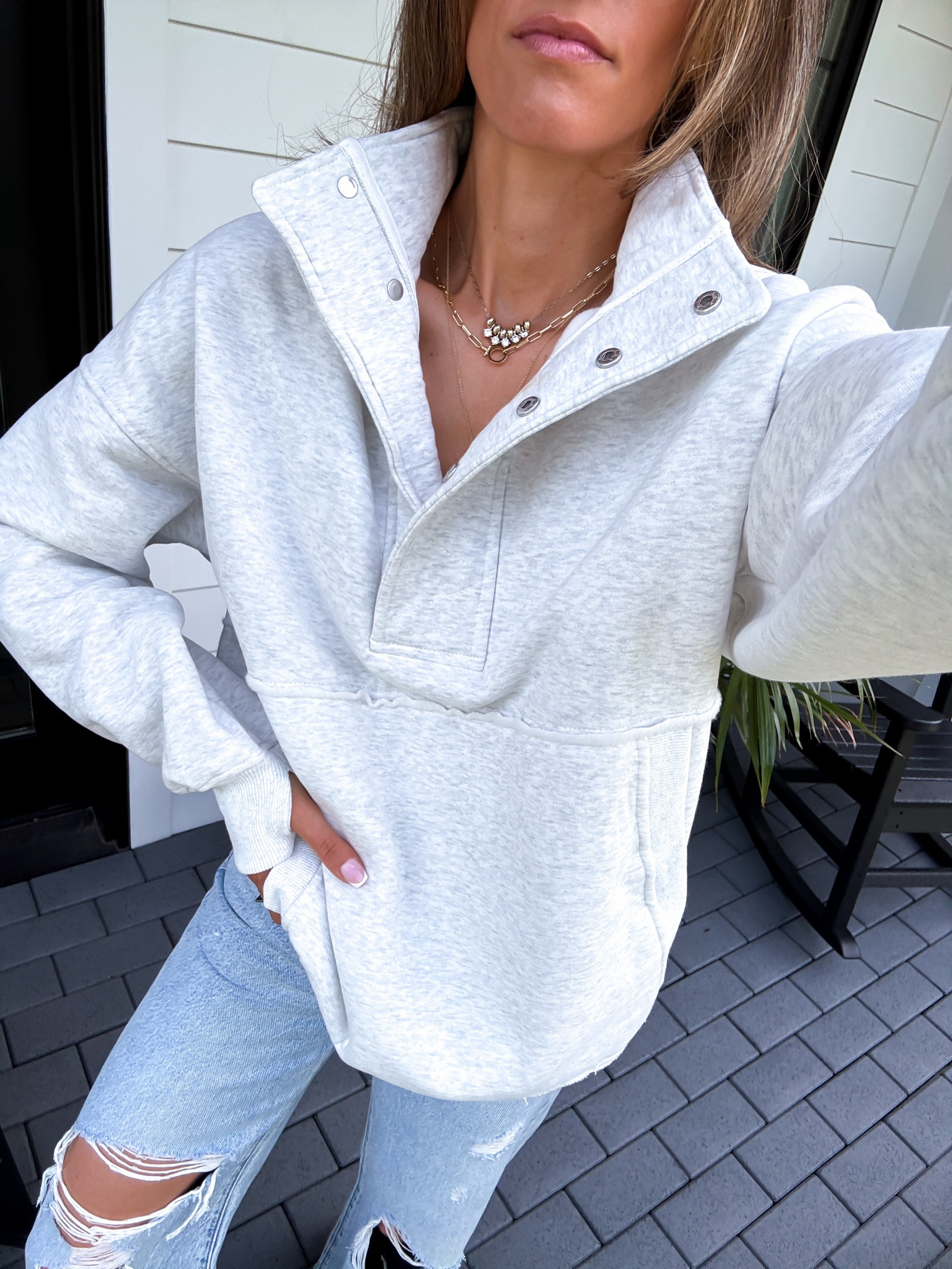 Scroll to shop. Look for Less Amazon Pullover. Wearing a small. Follow for more.

#LTKmomlife #LTKselfcare #LTKootd