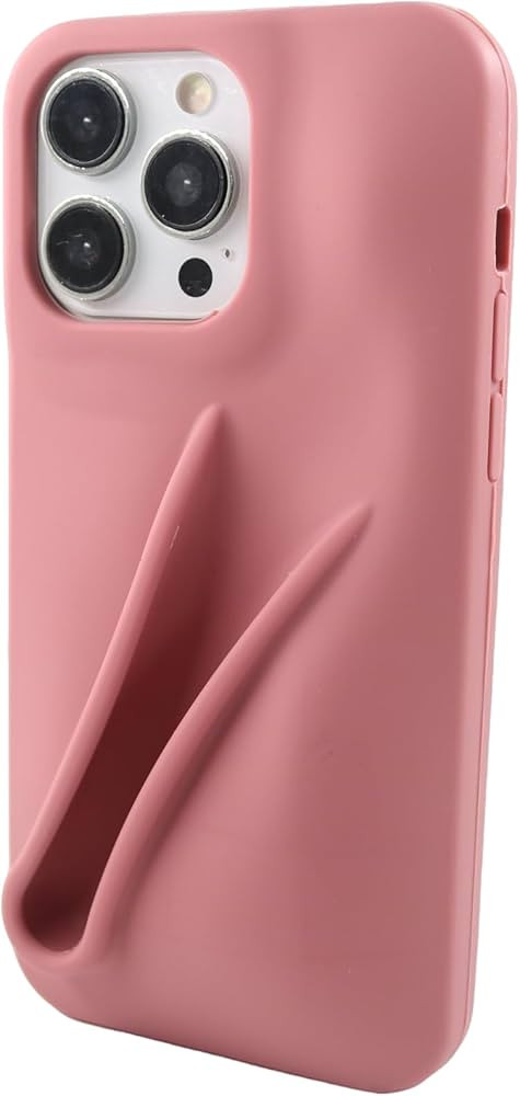 Soft Touch Silicone Lip Gloss Phone Case for iPhone 15 Pro Max / 14 Pro Max, Minimalist Matte Des... | Amazon (US)