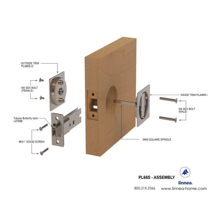 Pocket Door Hardware - Privacy | Wayfair North America