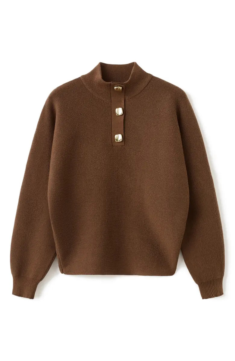 MANGO Uptown Polo Sweater | Nordstrom | Nordstrom