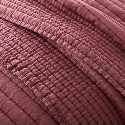 Silky TENCEL™ Pick Stitch Quilt & Shams | West Elm (US)