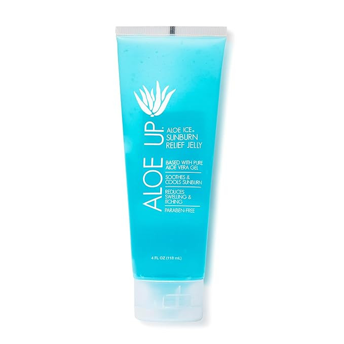ALOE UP Aloe Vera Gel for Sunburn Relief – Cooling After Sun Jelly for Face & Body – 96.6% Pu... | Amazon (US)