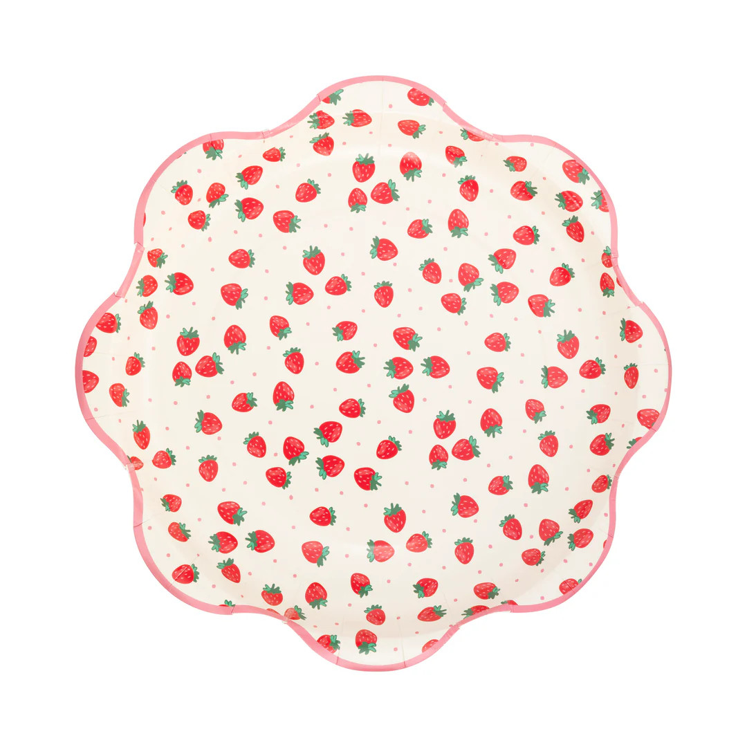 Strawberries 10" Plate | My Mind's Eye
