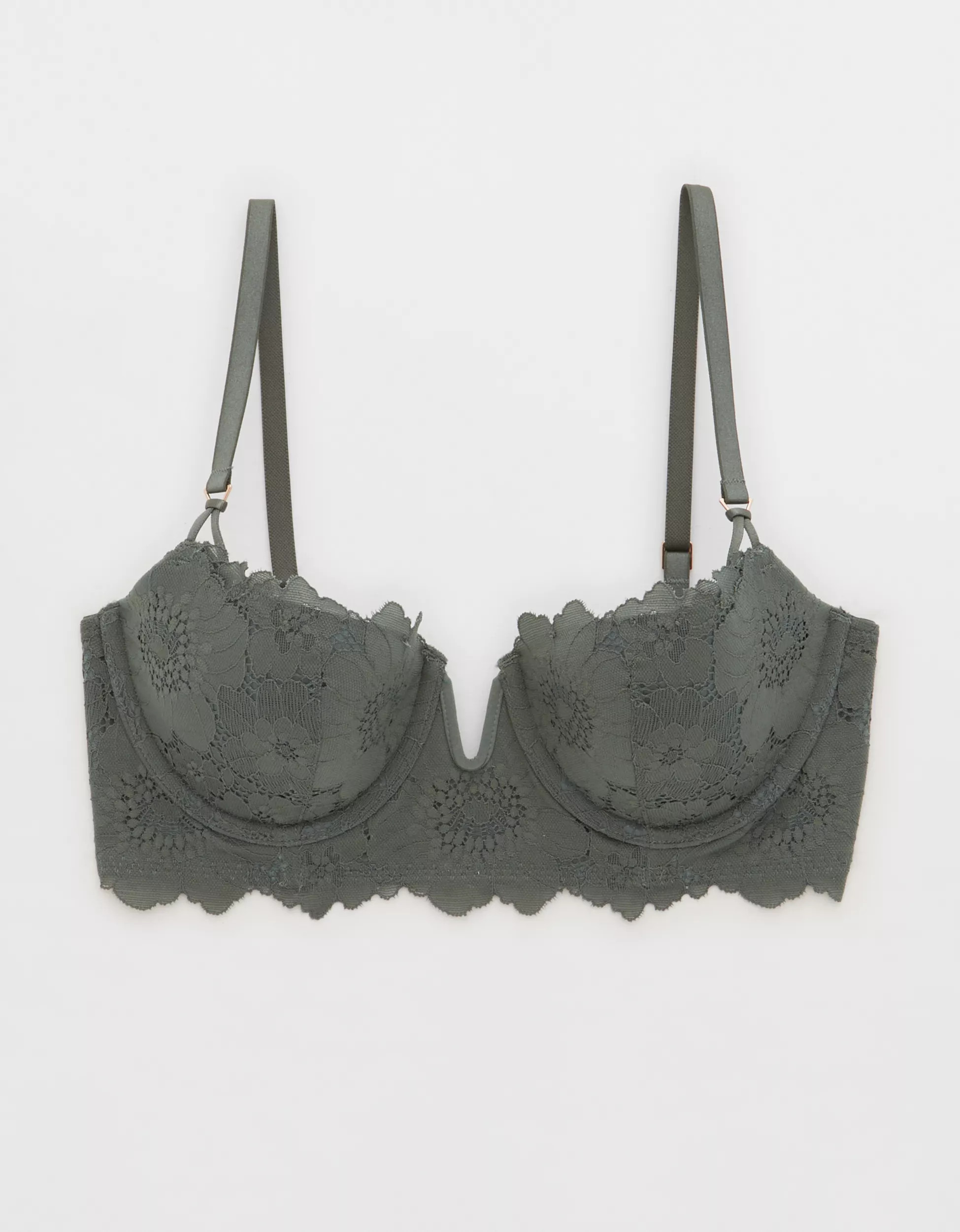 Aerie Real Power Balconette Poppy Lace Bra | Aerie