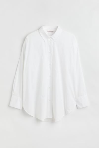 H&M+ Oversized Cotton Shirt | H&M (US + CA)