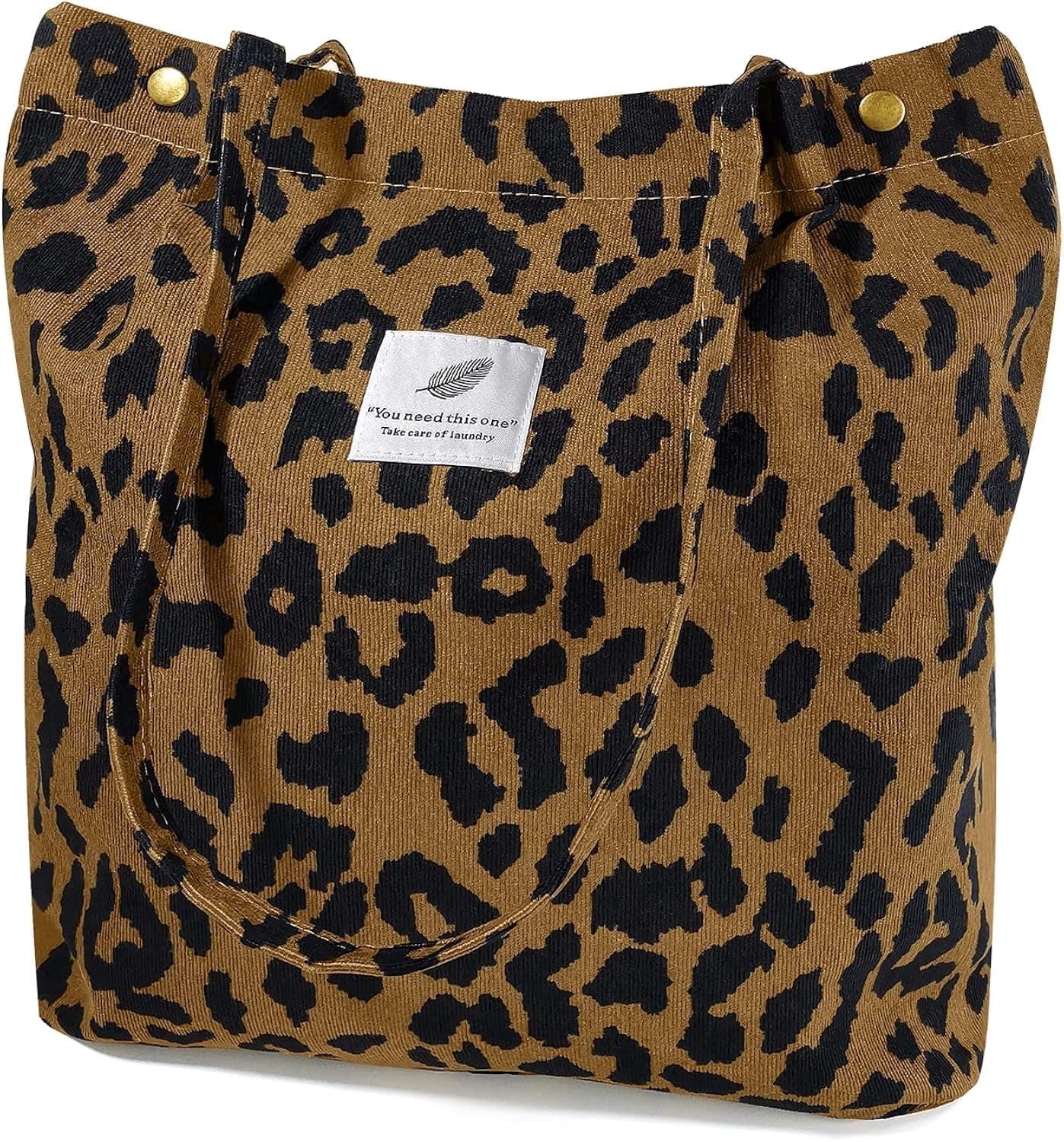 Ayieyill Corduroy Tote Bag for Women Girl Lady Large Corduroy Bag Canvas Shoulder Bag and Handbag... | Walmart (US)