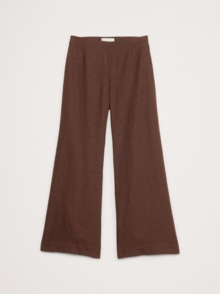 Mid-Rise Kick-Flare Linen Ankle Pant | Banana Republic (US)