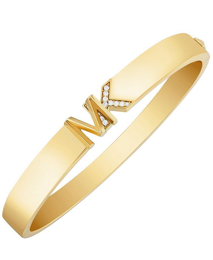 Michael Kors Brass Bangle Bracelet & Reviews - Bracelets - Jewelry & Watches - Macy's | Macys (US)