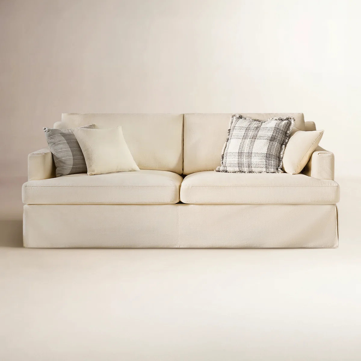 Lucie 84"W Slipcovered Sofa | Wayfair North America