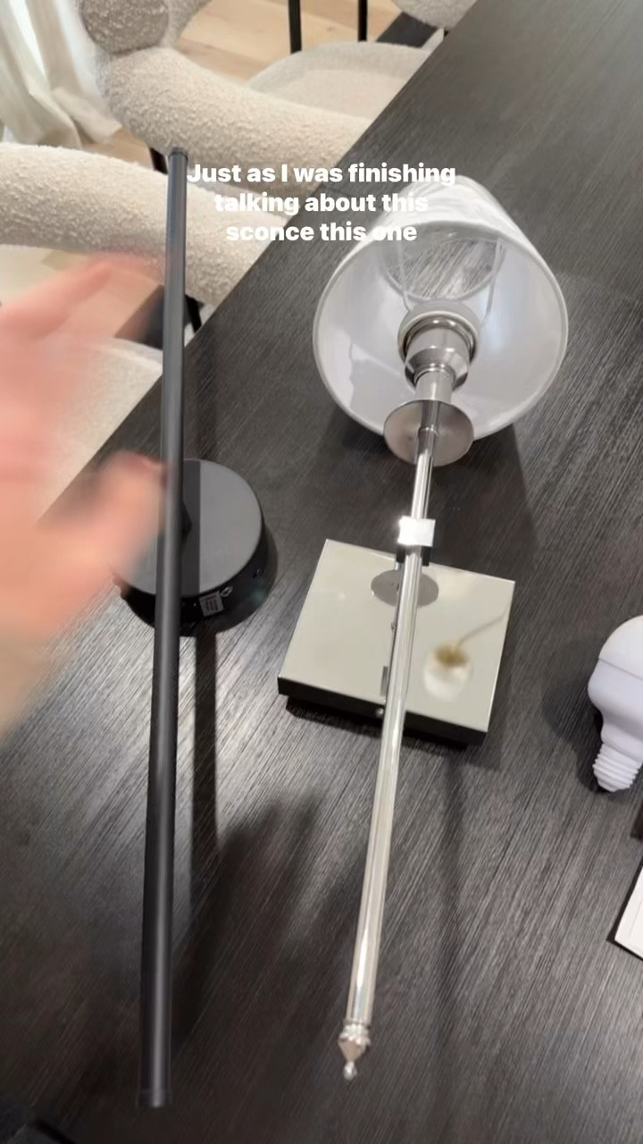 2 of our new favorite wall sconces! Both are battery operated & easy to charge!!

Wall sconces
Lighting
Black sconces
Matte black sconces
Chrome sconces 
Silver sconces
Wall sconces
Battery operated sconces
Battery powered sconces
Gold sconces

#LTKHome #LTKWatchNow #LTKFindsUnder100