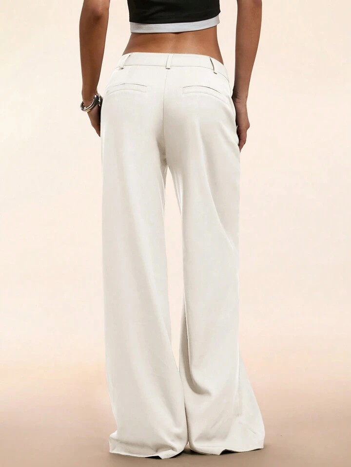 Forever 21 Fall/Winter New Style Flare Leg Casual Low Waist Pants | SHEIN