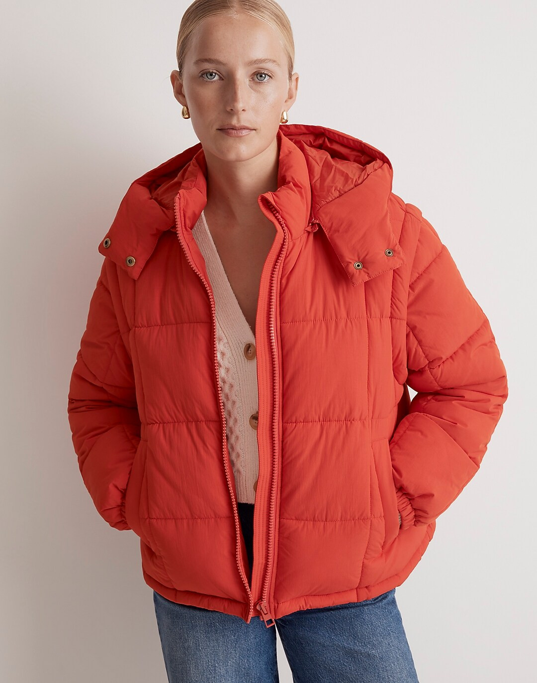 Modular Quilted Crop Puffer Jacket | Madewell