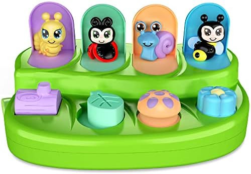 Pop Up Cause and Effect Toy - Toys for 9 Month Old +, Baby Toys, Early Developmental Toddler & Ki... | Amazon (US)