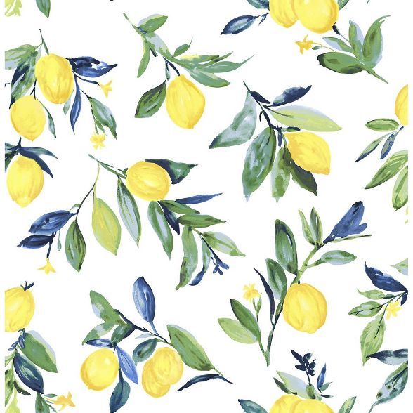 NuWallpaper Lemon Drop Peel and Stick Wallpaper Yellow | Target