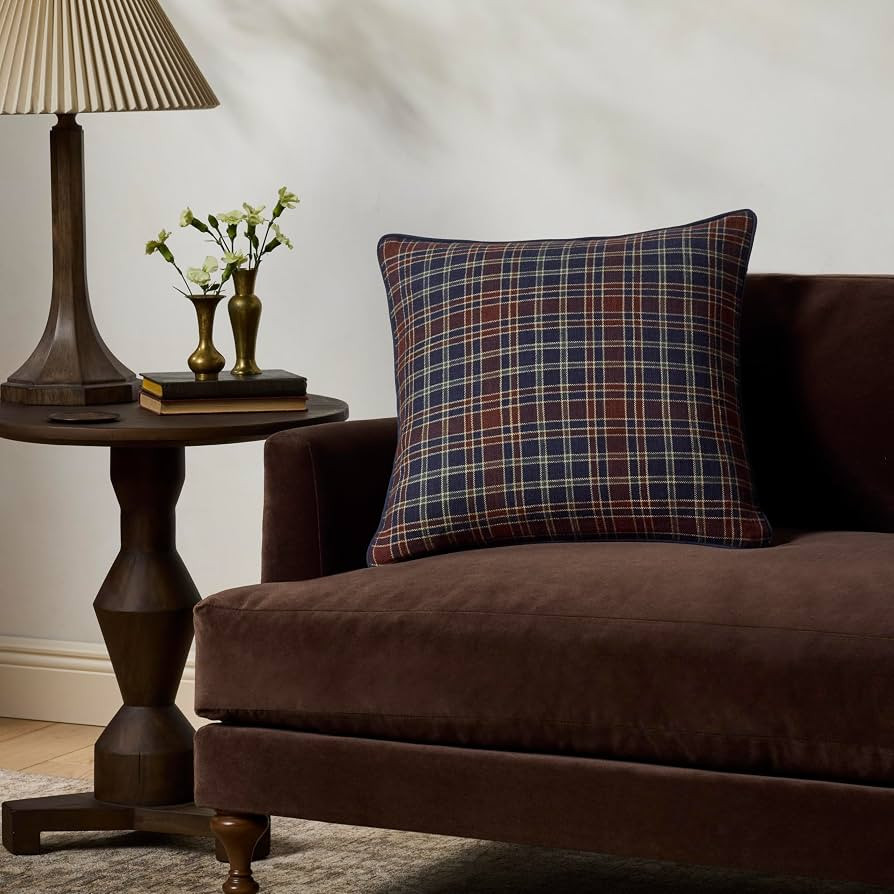 Loloi Chris Loves Julia Alder Brick/Navy Cover w/Poly Pillow | Amazon (US)