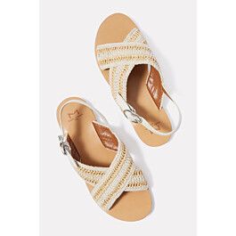 Lonnie Flat Woven Sandal | EVEREVE