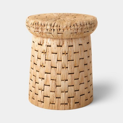Water Hyacinth Woven Side Table Natural - Threshold™ | Target