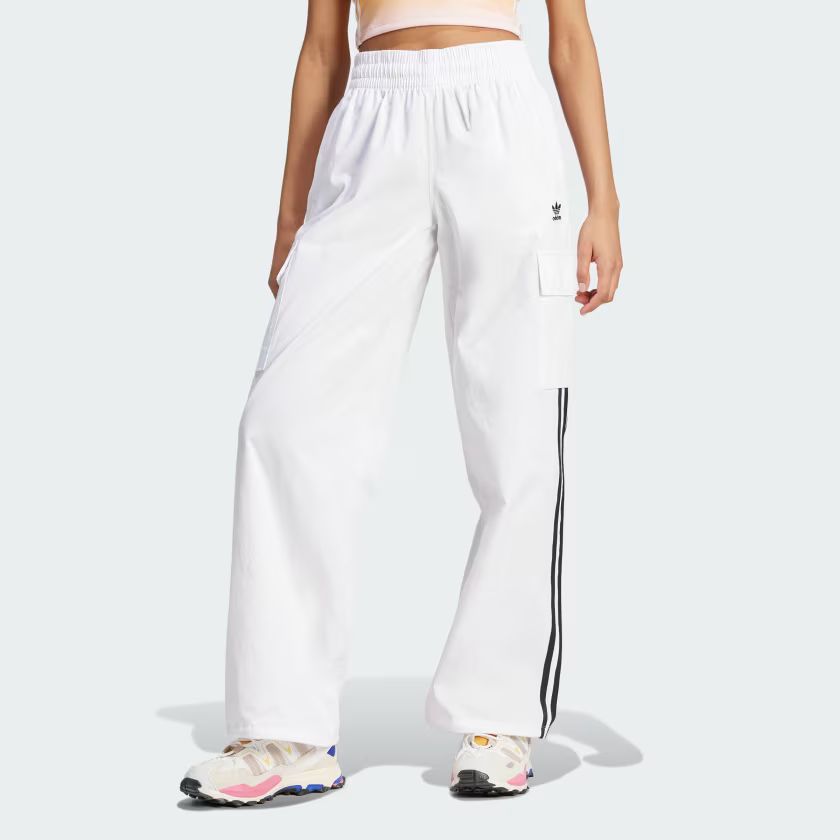 adidas Originals 3-Stripes Cargo Pants - White | Women's Lifestyle | adidas US | adidas (US)
