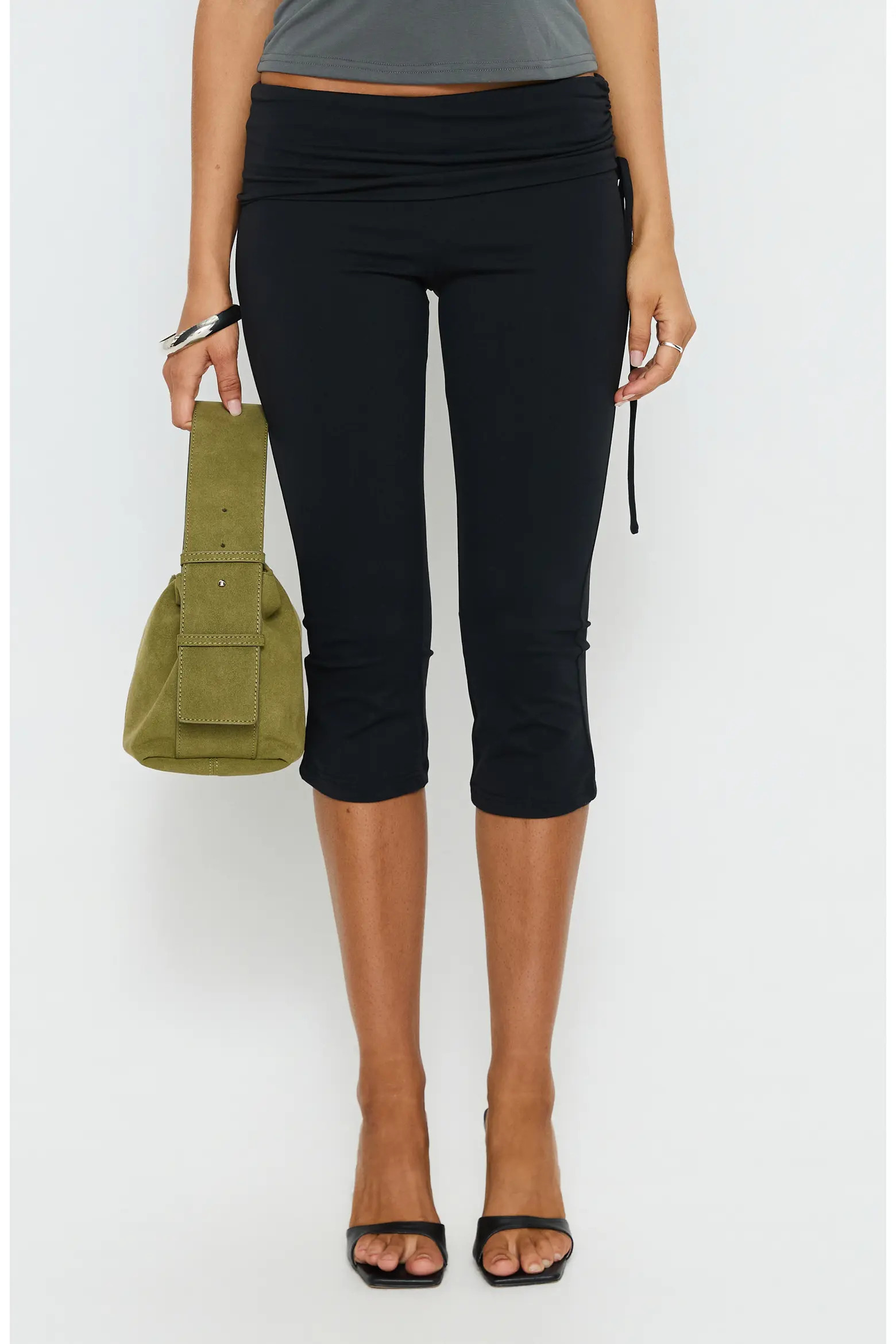 Princess Polly Bailor Channel Waistband Capri Pants (Women) | Nordstrom | Nordstrom