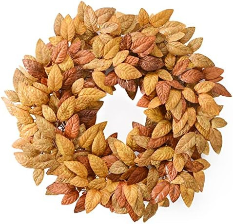 YNYLCHMX Fall Wreath for Front Door Outside 18” Autumn Wreath Eucalyptus Leaves Thanksgiving Fa... | Amazon (US)