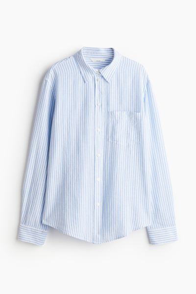 Linen-blend Shirt | H&M (US + CA)