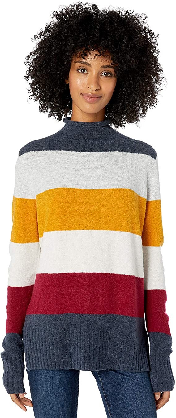 Amazon Brand - Goodthreads Women's Mid-Gauge Stretch Funnel Neck Sweater | Amazon (US)