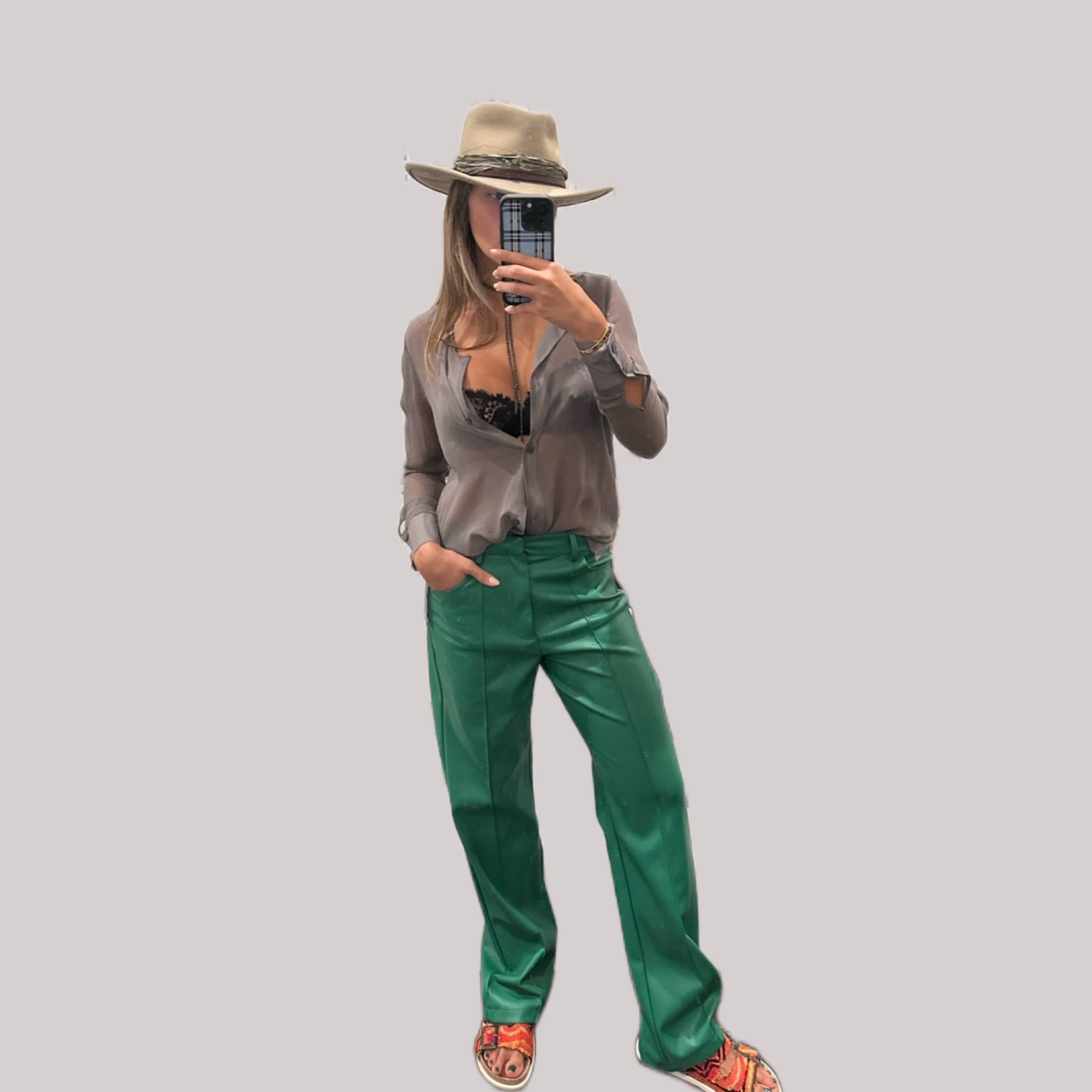 Perfect pop of color !! Styled fun and edgy 💚 

#LTKSeasonal #LTKstyletip #LTKHoliday