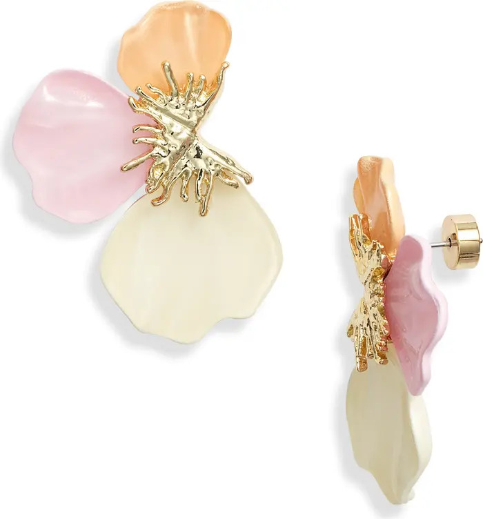 Flower Petal Enamel Earrings | Nordstrom
