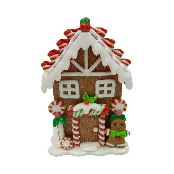 Gingerbread House Christmas Tabletop Decoration, Multicolor, 5", by Holiday Time | Walmart (US)