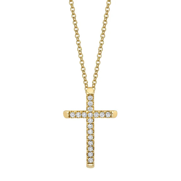 Small Diamond Cross Pendant | Michael M. Collection