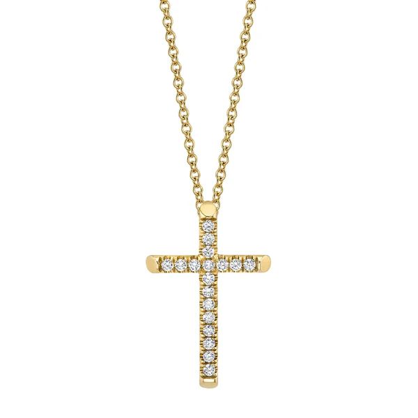 Small Diamond Cross Pendant | Michael M. Collection
