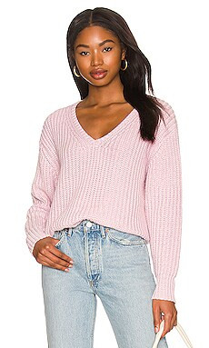 John & Jenn by Line Elliot Sweater in Pink Shadow from Revolve.com | Revolve Clothing (Global)